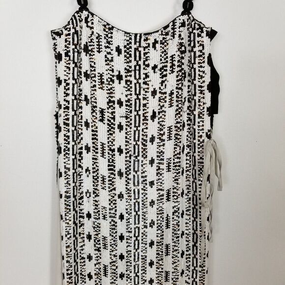 3.1 Phillip Lim Bohemian Sequin Dress Sz 2 White Copper Party Event Designer - Picture 5 of 13